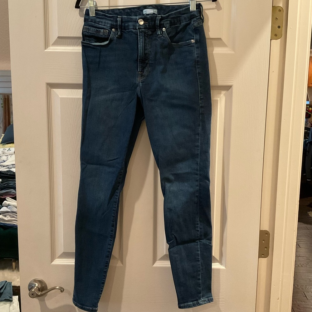 GOOD AMERICAN Good Legs Deep-V Skinny Jeans Size 8